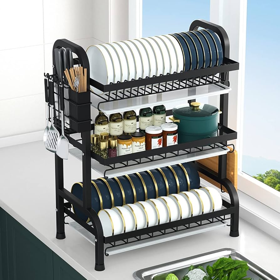 ESCURRIDOR DE PLATOS 3 NIVELES