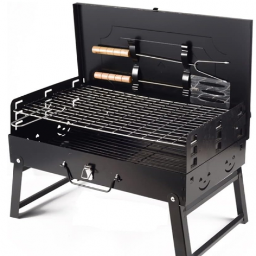 BBQ Portátil + Set de Utensilios Incluido