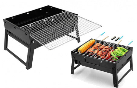 BBQ Portátil – Parrilla de tamaño ideal, sabor a lo grande