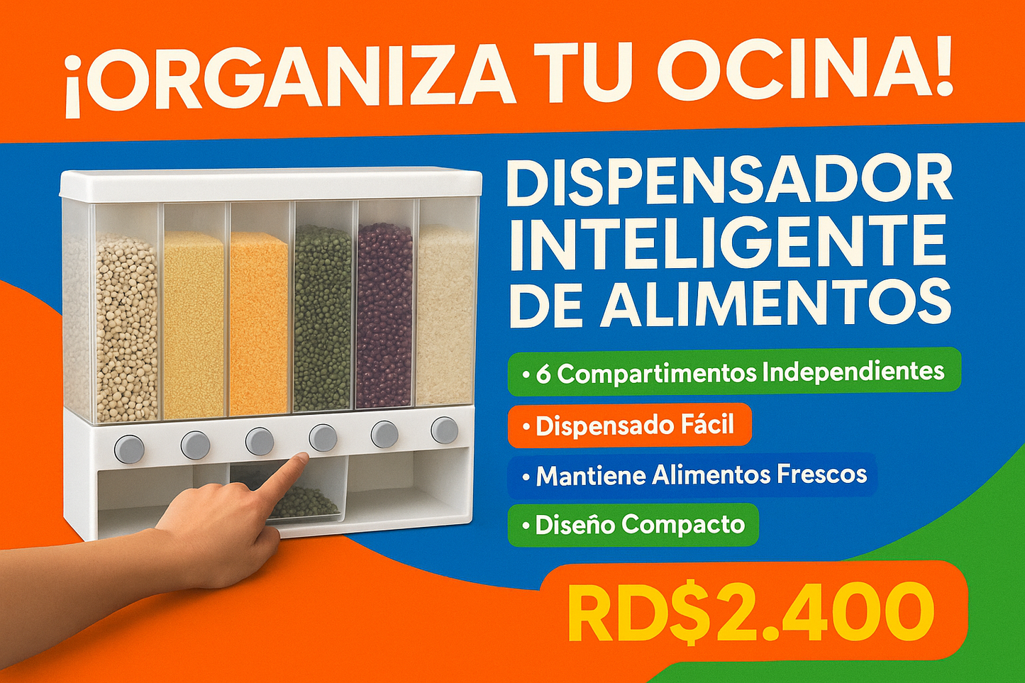 Anuncio publicitario con precio RD$2,400