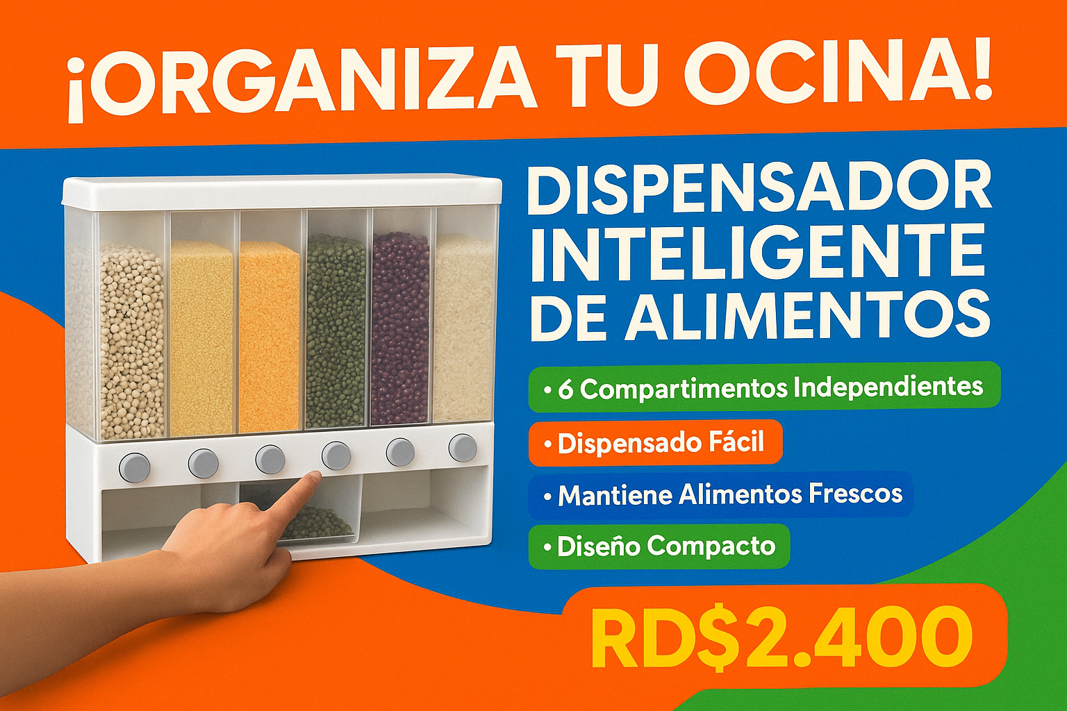Anuncio publicitario con precio RD$2,400